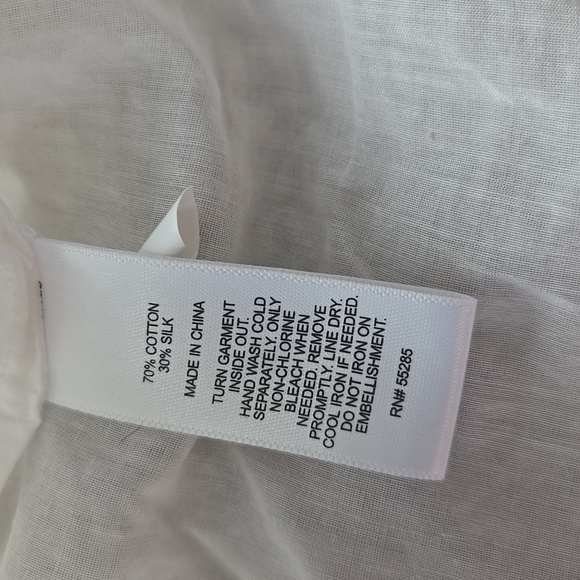 Express Sequin Rolled Sleeve Boho Peasant Shirt Size Small - Picture 6 of 11